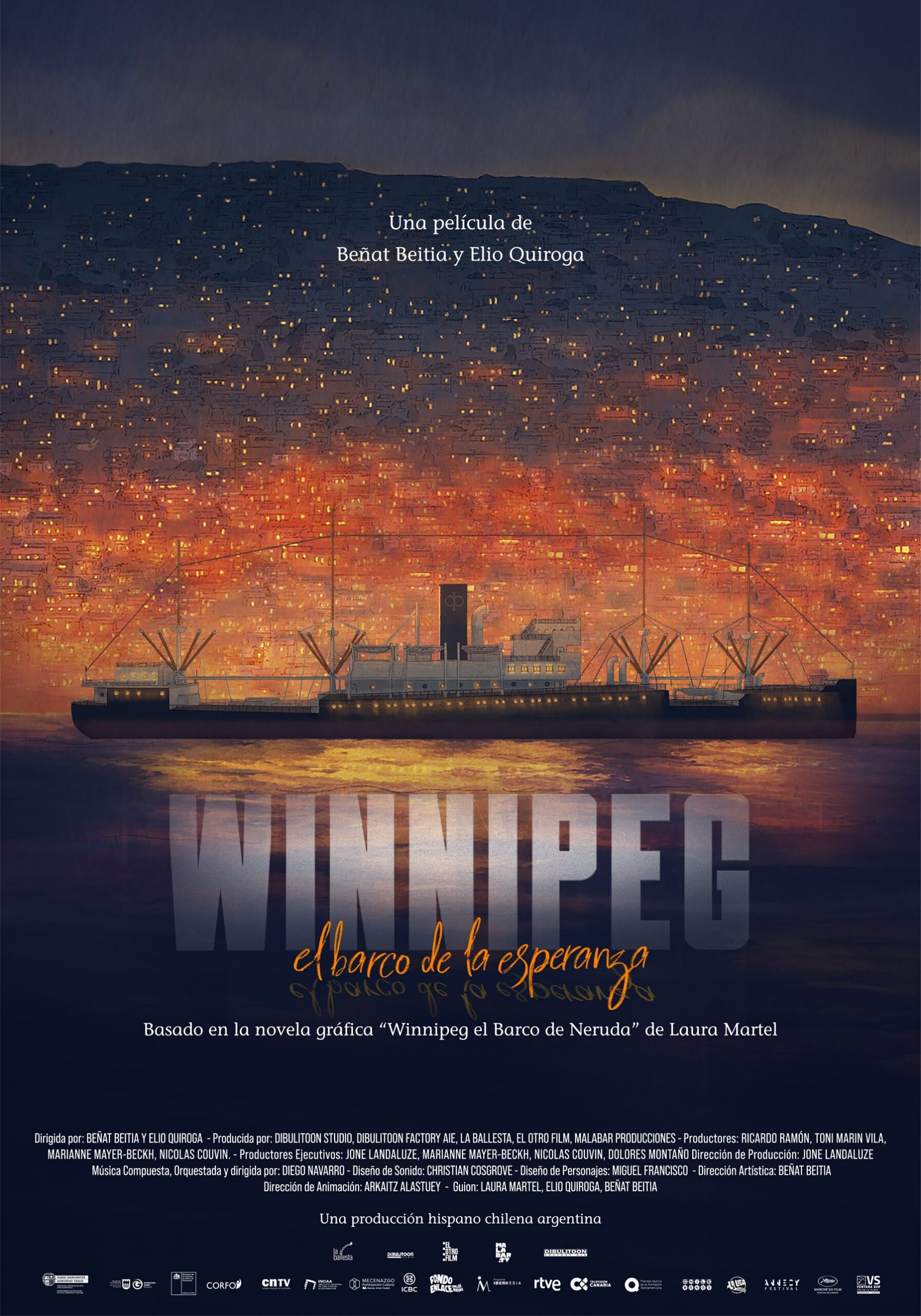 Afiche de Winnipeg, el barco de la esperanza