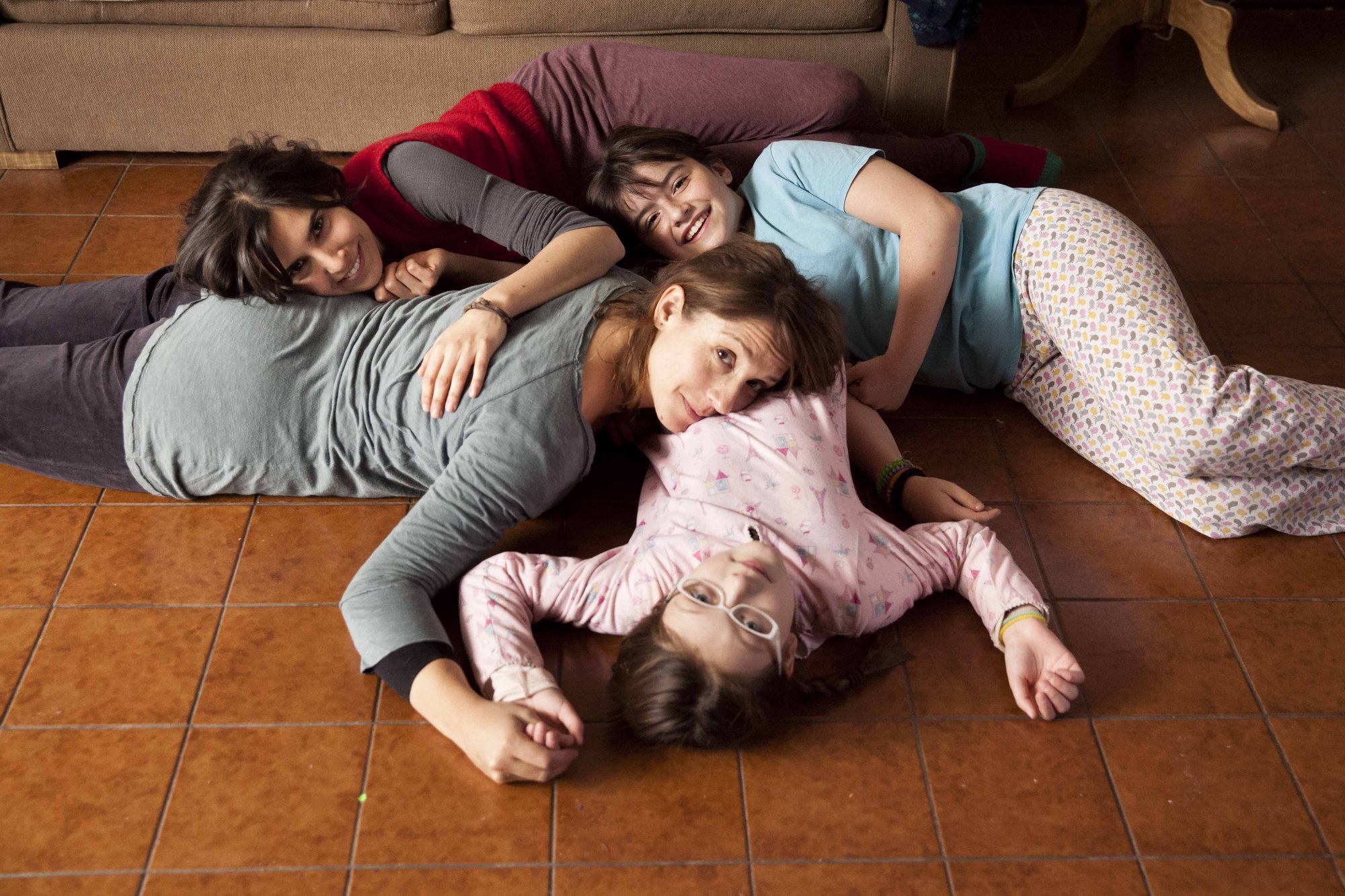 Sara comparte con su familia